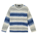 Blue Faded Striped Sweater