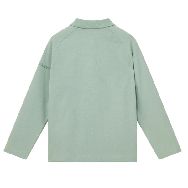 Green Long Sleeve Polo