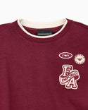 Maroon Varsity Logo Long Sleeve Tee