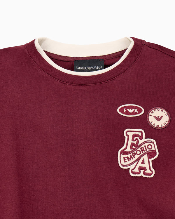 Maroon Varsity Logo Long Sleeve Tee