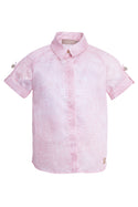 Pink Animalier Print Gauze Shirt
