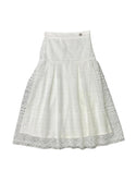Cream Macrame Skirt