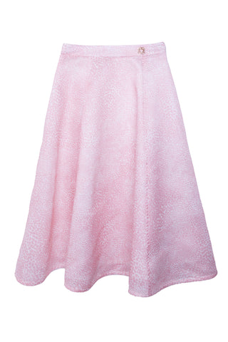 Pink Animalier Print Gauze Skirt