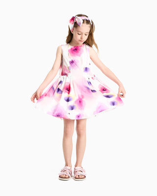 Pink Floral Sleeveless Dress