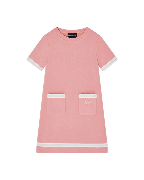 Peach Sporty Trim Dress