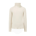 Sand Logo Ribbed Turtleneck
