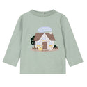 Baby Green Autumn Graphic Long Sleeve Tee