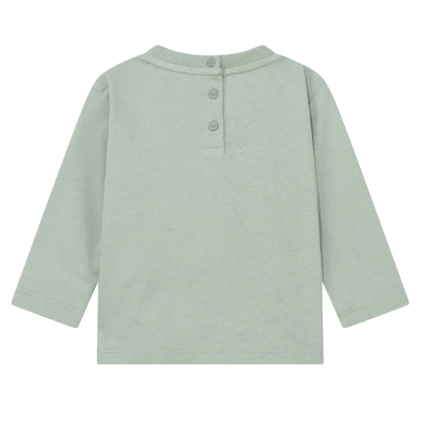 Baby Green Autumn Graphic Long Sleeve Tee