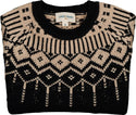 Black and Beige Robert Sweater