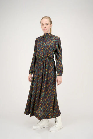 Multicolor Graphic Print Michelle Dress