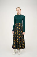 Roses on Green Paloma Skirt