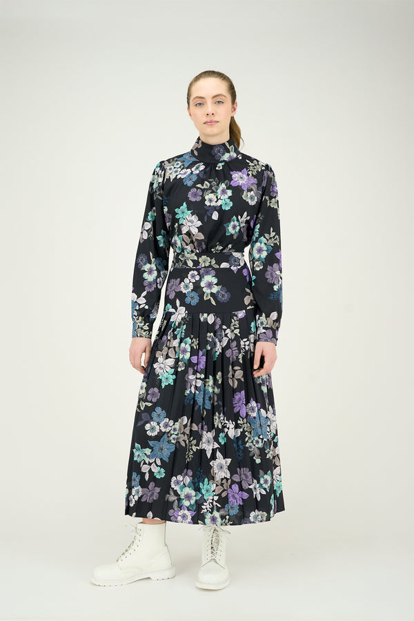 Purple Floral Sharon Dress