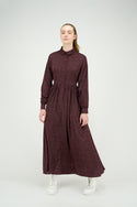 Marroon Hearts Jessica Dress