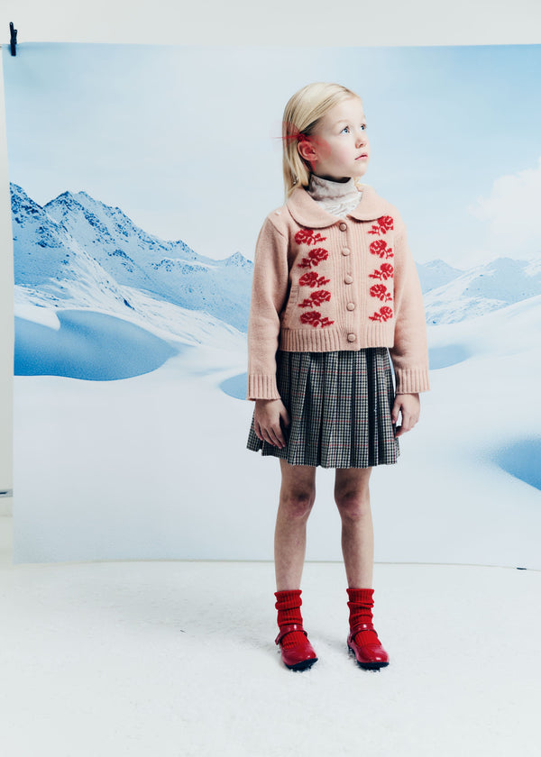 Beige Zuzu Pleated Skirt