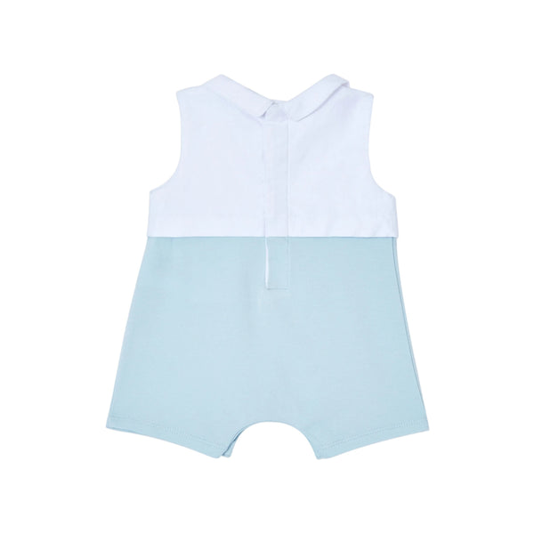 Blue Baby Collar Romper