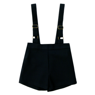 Navy Suspender Shorts