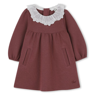 Woodrose Ruffle Collar Dress