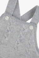 Grey Knit Overalls