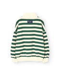 Green and White Blowfly Halfzip Sweatshirt