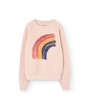 Light Pink Rainbow Shark Crewneck