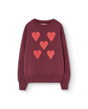Pink Hearts Bear Crewneck
