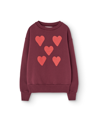 Pink Hearts Bear Crewneck