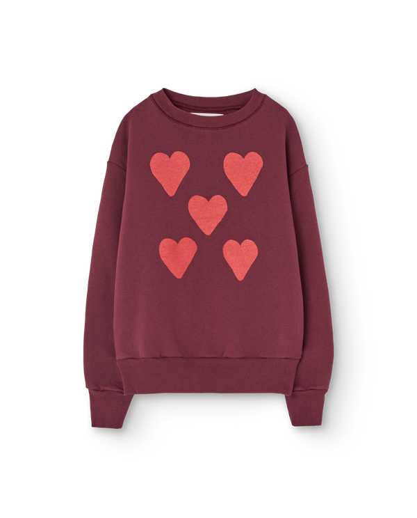 Pink Hearts Bear Crewneck