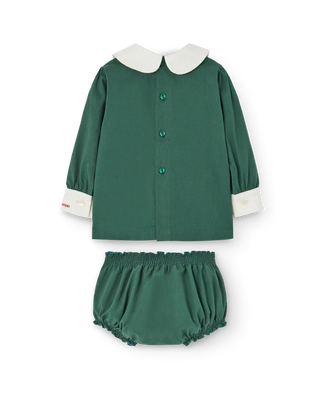 Green Baby Newt Dress Set