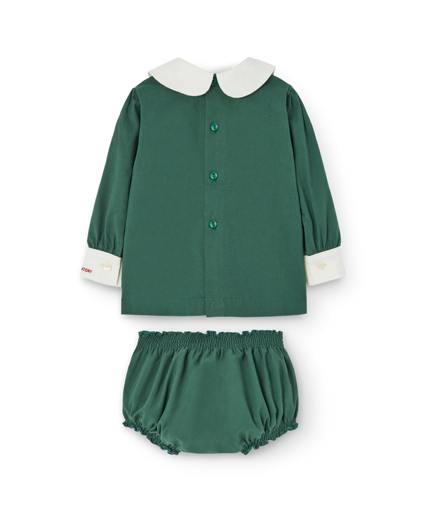 Green Baby Newt Dress Set