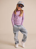 Purple I Heart Cake Ribbed Turtleneck