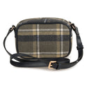 Green and Blue Plaid Messenger Bag