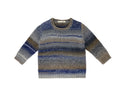 Melange Gray Stripe Kids Knitted Sweater