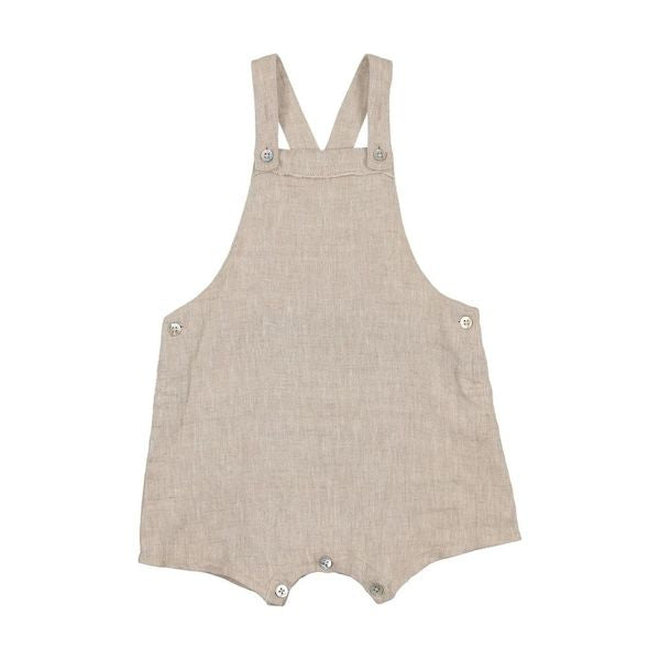 Sand Linen Dressy Overalls