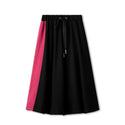 Black Skirt with Pink Logo Side Stripe