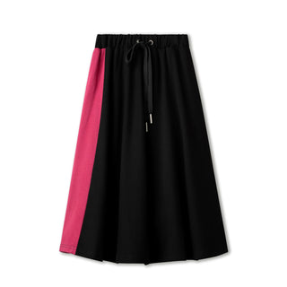 Black Skirt with Pink Logo Side Stripe