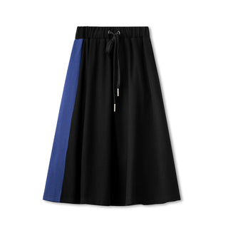 Black Skirt with Royal Blue Logo Side Stripe