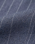 Navy Pinstripe Wide Leg Pant
