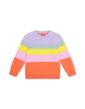 Lilac Herita Colorblock Striped Sweatshirt