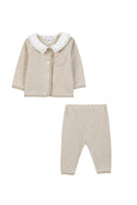 Beige Cardigan Set