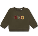 Khaki 'Dino' Multi Colored Print Sweatshirt