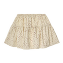 Floral Corduroy Off White Skirt