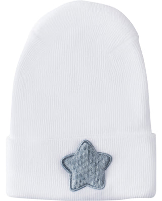 Fuzzy Ice Blue Star Hospital Hat