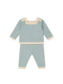 Blue and Ivory Baby Knit Joe Ensemble