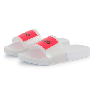 White with Red Logo Slides