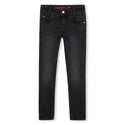 Denim Black Trousers