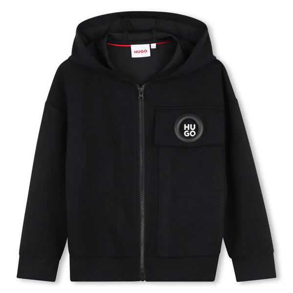 Black Logo Jogging Hoodie