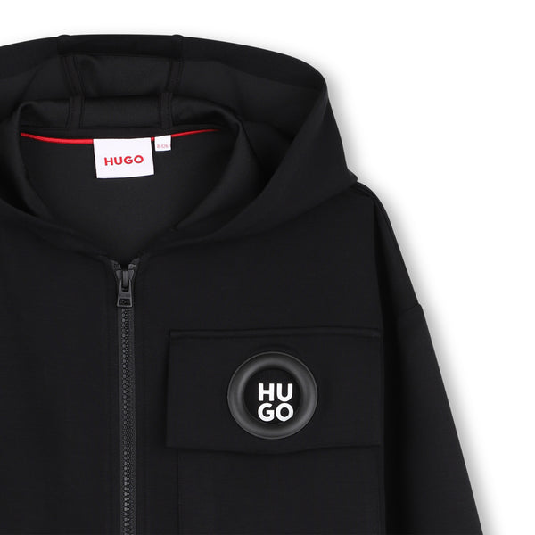 Black Logo Jogging Hoodie