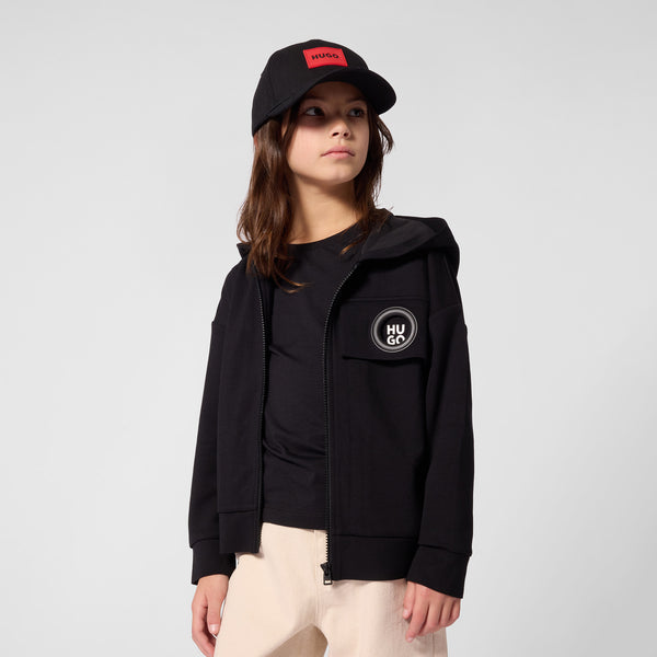 Black Logo Jogging Hoodie