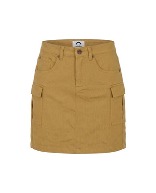 Camel Twill Yara Cargo Skirt