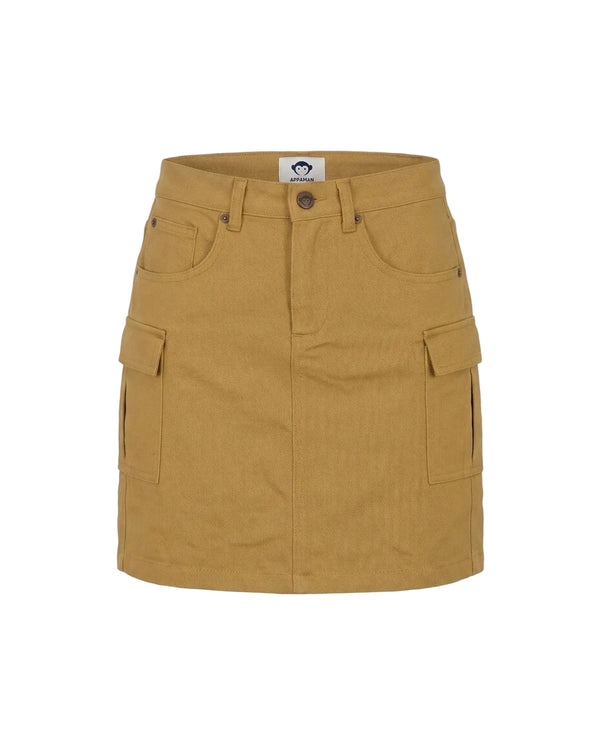 Camel Twill Yara Cargo Skirt